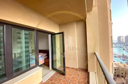 Apartment - 1 Bedroom - 2 Bathrooms for rent in East Porto Drive - Porto Arabia - The Pearl Island - Doha
