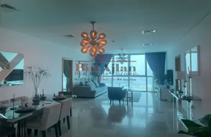 Living / Dining Room image for: Apartment - 2 Bedrooms - 3 Bathrooms for rent in Downtown - Downtown - Qatar Entertainment City - Lusail, Image 1