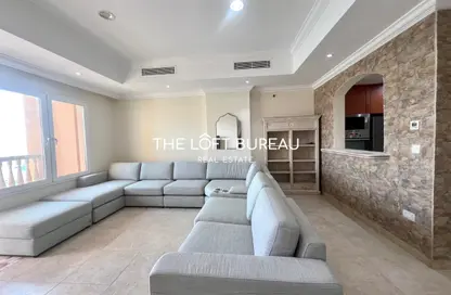 Apartment - 2 Bedrooms - 3 Bathrooms for sale in East Porto Drive - Porto Arabia - The Pearl Island - Doha