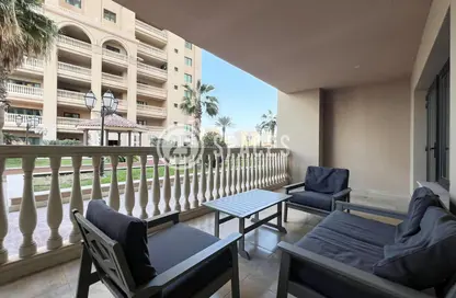 Balcony image for: Apartment - 1 Bedroom - 2 Bathrooms for sale in West Porto Drive - Porto Arabia - The Pearl Island - Doha, Image 1