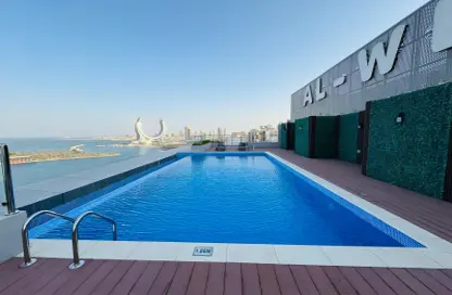 Apartment - 2 Bedrooms - 3 Bathrooms for rent in Lusail Marina Heights - Marina District - Lusail