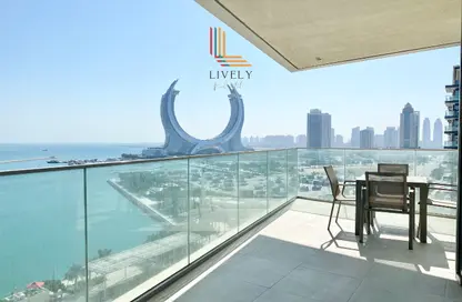 Apartment - 2 Bedrooms - 3 Bathrooms for rent in Marina  25 - Marina District - Lusail