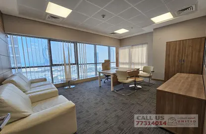 Living Room image for: Office Space - Studio - 4 Bathrooms for rent in Lusail City - Lusail, Image 1