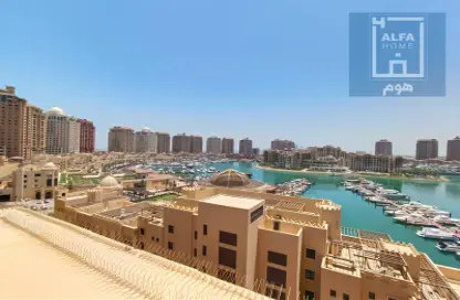 شقة - 2 غرف نوم - 3 حمامات للايجار في طريق بورتو الغربي - بورتو أرابيا - جزيرة اللؤلؤة - الدوحة