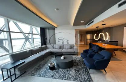 Living Room image for: Apartment - 3 Bedrooms - 4 Bathrooms for rent in Lusail City - Lusail, Image 1