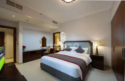 Room / Bedroom image for: Apartment - 1 Bedroom - 2 Bathrooms for rent in Viva West - Viva Bahriyah - The Pearl Island - Doha, Image 1